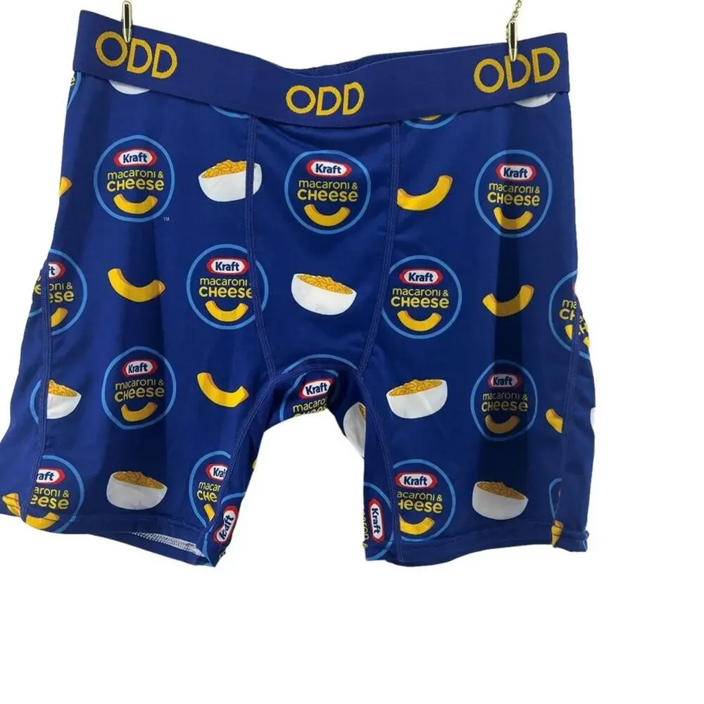OddSox Kraft Mac & Cheese Boxer Brief Mens Size Medium Foodie Childhood